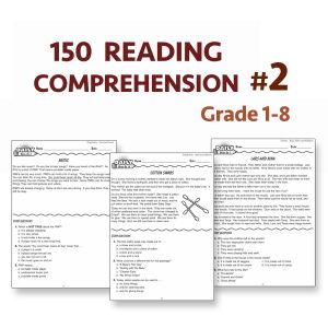 Reading Comprehension Worksheet #2 for Grade 1-8