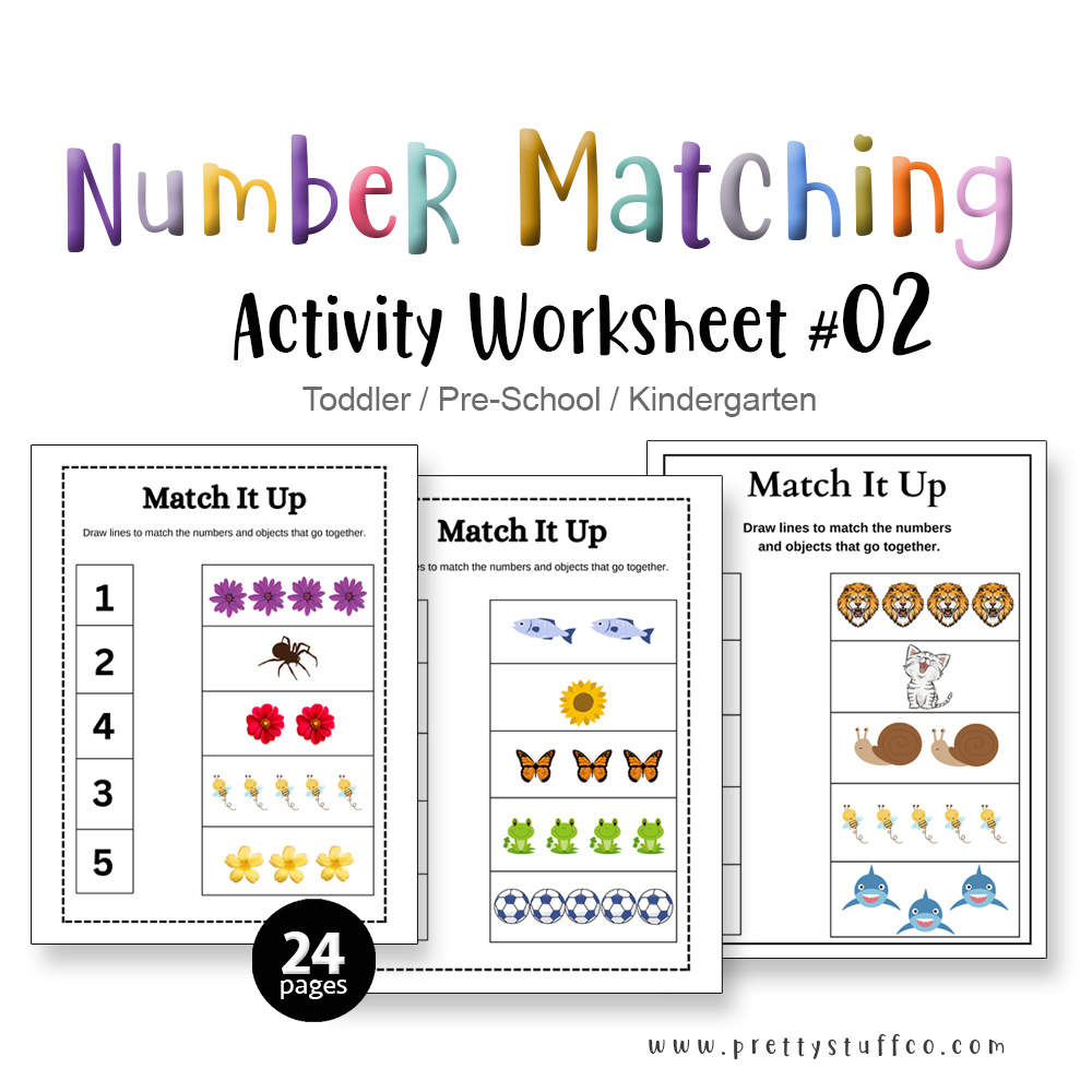 Matching Activity Worksheet #02 24 Pages