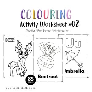 Colouring Activity Worksheet Pack #02 85 Pages