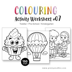 Colouring Activity Worksheet Pack #07 150 Pages