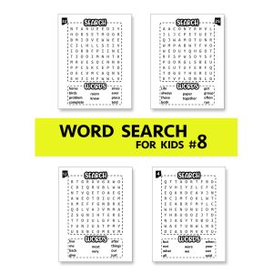 Sight Word Search Puzzle For Kids Pack #08 102 Pages